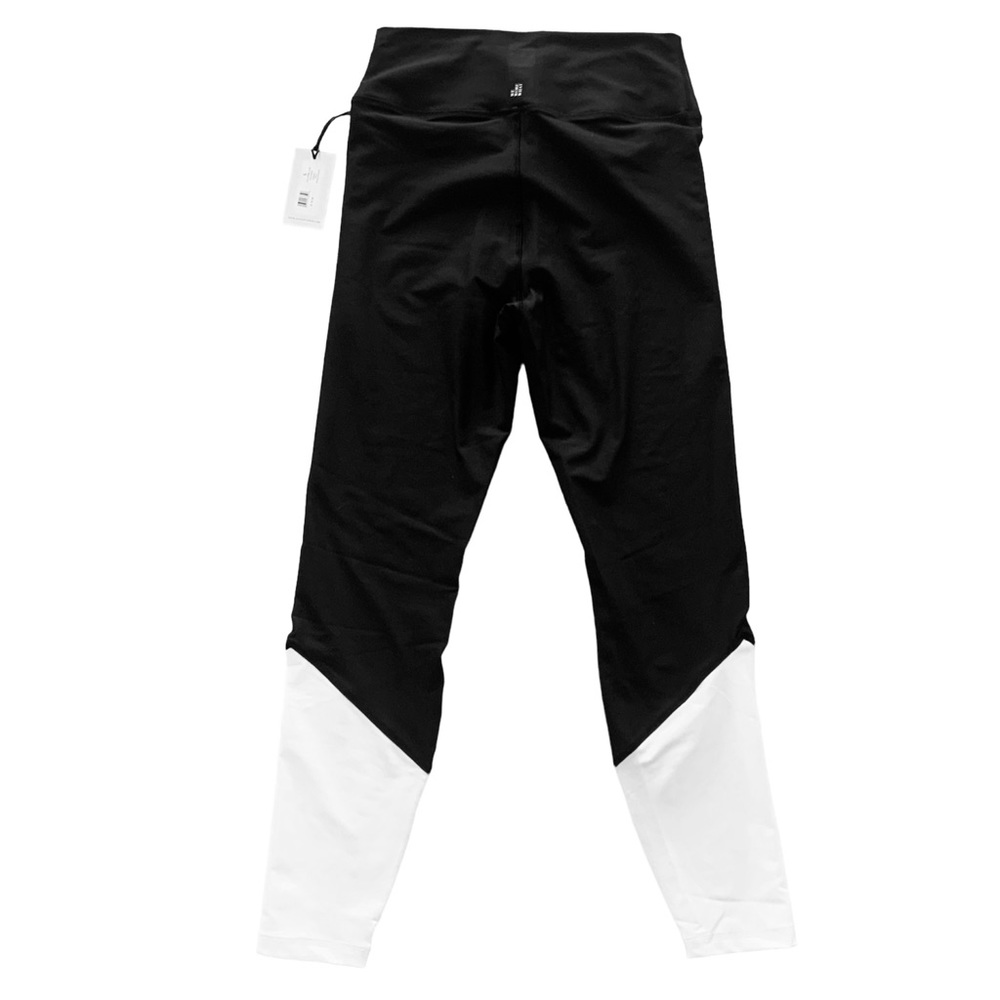WeWoreWhat Color Block Leggings Black/White Size Large NWT - Picture 10 of 14